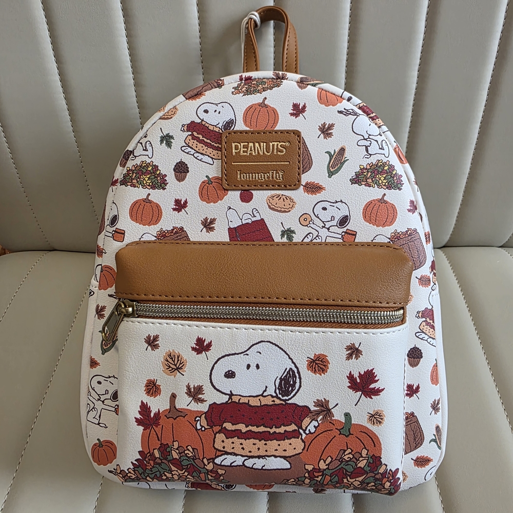 Loungefly Peanuts Snoopy Fall Cozy Backpack